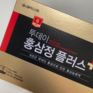서울약사신협_투데이홍삼정플러스스틱_10g x 60포 — 5점을 준 리뷰어가 2021년 7월 올린 사용 사진