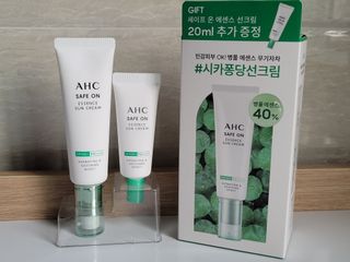 [AHC] 세이프온 에센스 선크림 올리브영 스페셜 증정 기획세트 — 5점을 준 리뷰어가 2022년 6월 올린 사용 사진