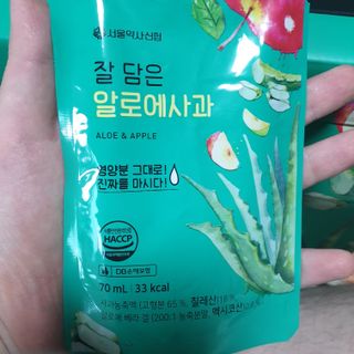 서울약사신협 잘 담은 알로애사과_70ml x 30포 — 5점을 준 리뷰어가 2021년 9월 올린 사용 사진
