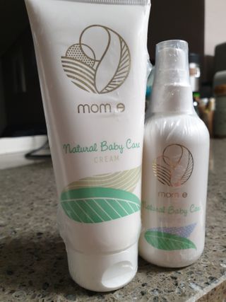 mom e 맘이 내추럴 베이비 케어 크림+바디오일 — 5점을 준 리뷰어가 2021년 1월 올린 사용 사진