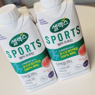 셀렉스스포츠 셀렉스 스포츠 웨이 프로틴 복숭아_ 330ml x 12팩 — 5점을 준 리뷰어가 2021년 7월 올린 사용 사진