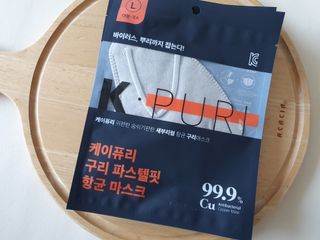 [케이퓨리] 케이퓨리 항균 구리마스크 15매 (대형/중형/키즈) — 5점을 준 리뷰어가 2022년 12월 올린 사용 사진
