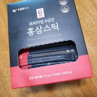 [푸름웰니스] 프리미엄 6년근 홍삼스틱 3mg x 100포 — 4점을 준 리뷰어가 2022년 4월 올린 사용 사진
