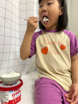 [구매평]▪︎ 덴마크 하이(Hej!) 브랜드 패키지(요구르트, 그릭요거트)only 로켓프레쉬 — 5점을 준 리뷰어가 2025년 5월 올린 사용 사진