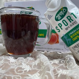 셀렉스스포츠 셀렉스 스포츠 웨이 프로틴 복숭아_ 330ml x 12팩 — 5점을 준 리뷰어가 2021년 10월 올린 사용 사진