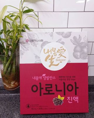 서울약사신협_내몸애생발란스아로니아_70ml x 30포 — 5점을 준 리뷰어가 2021년 6월 올린 사용 사진
