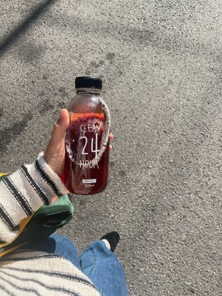 클린24시간 1BOX(5포) + 전용보틀(500ml) — 5점을 준 리뷰어가 2022년 10월 올린 사용 사진