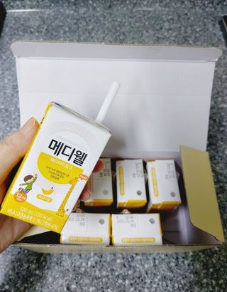 메디웰 페디아드링크 미니 바나나맛 — 4.5점을 준 리뷰어가 2022년 8월 올린 사용 사진