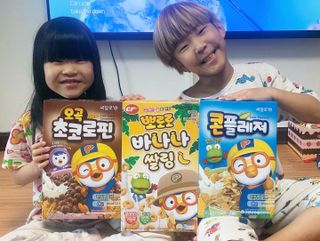 씨알푸드 뽀로로 시리얼 3종 — 5점을 준 리뷰어가 2022년 2월 올린 사용 사진