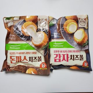 [풀무원] 치즈볼 2종-돈까스치즈볼, 감자치즈볼 — 4점을 준 리뷰어가 2021년 4월 올린 사용 사진