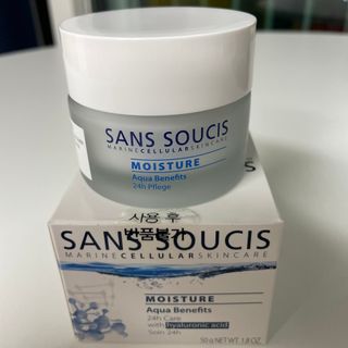 산수시 아쿠아 베네핏 24h 수부지 물광 속건조 수분크림 50ml — 3.5점을 준 리뷰어가 2021년 6월 올린 사용 사진