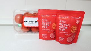 레드닥터 완숙토마토 + 통째로 동결건조한 대추방울토마토 — 5점을 준 리뷰어가 2022년 12월 올린 사용 사진