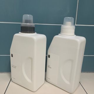 [생활공작소] 섬유유연제 + 세탁세제 1.5L 릴리향 — 5점을 준 리뷰어가 2021년 2월 올린 사용 사진