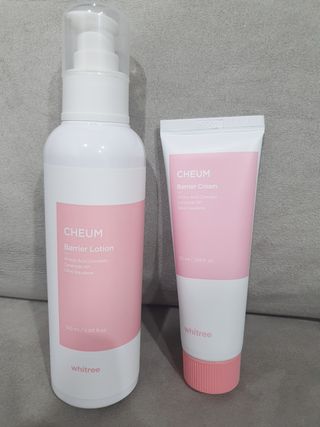 화이트리 채움 베리어 로션, 베리어 크림 세트 — 5점을 준 리뷰어가 2021년 1월 올린 사용 사진