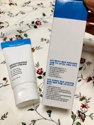 더마포레스트 모이스처라이징 아쿠아크림 / 수분크림 히알루론산 펩타이드 보습 미백 주름개선 — 4점을 준 리뷰어가 2021년 7월 올린 사용 사진