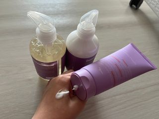 빅그린 베이비라인 3종세트 - 샴푸앤바디워시500ml,올인원로션500ml,바디크림170ml — 5점을 준 리뷰어가 2022년 11월 올린 사용 사진