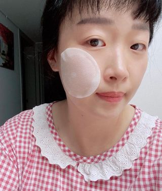 산다화 비타민씨 화이트닝 토너 패드 — 5점을 준 리뷰어가 2023년 9월 올린 사용 사진