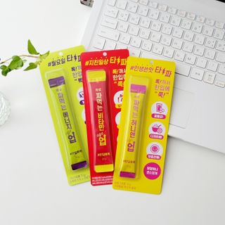 아임오 편의점 신상 타파, 바로 짜먹는 3종 _ 에너지업X2ea, 비타민업X2ea, 허니앤업X2ea — 5점을 준 리뷰어가 2021년 11월 올린 사용 사진