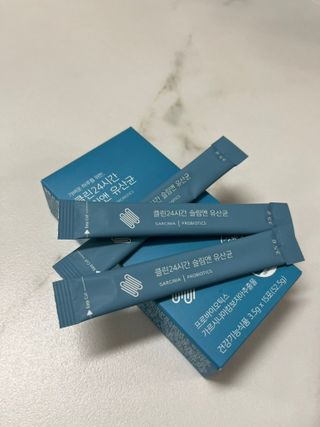 클린24시간 슬림앤유산균 1박스 (3.5g X 15포) — 3.5점을 준 리뷰어가 2023년 2월 올린 사용 사진