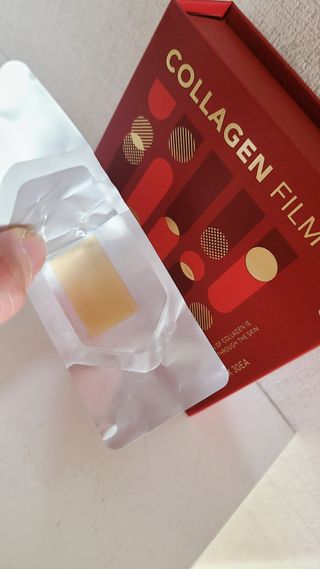 프리마인 귀족의 콜라겐, 92배 흡수율. 럭셔리 프리미엄 셀라브 콜라겐필름 30매 — 5점을 준 리뷰어가 2021년 11월 올린 사용 사진