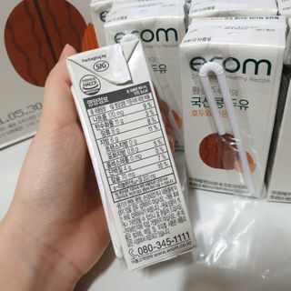 이롬 erom 황성주박사의 국산콩 두유 호두와 아몬드 — 5점을 준 리뷰어가 2020년 12월 올린 사용 사진