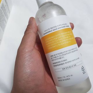 나나스킨 캐모마일아쿠아수딩토너 — 5점을 준 리뷰어가 2021년 5월 올린 사용 사진