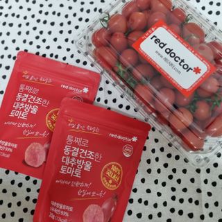 레드닥터 대추방울토마토 + 통째로 동결건조한 대추방울토마토 — 4점을 준 리뷰어가 2022년 12월 올린 사용 사진