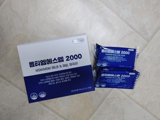 바른비타민 옵티엠에스엠2000 1박스 60포 관절 연골 복합건강기능식품 — 4.5점을 준 리뷰어가 2021년 7월 올린 사용 사진