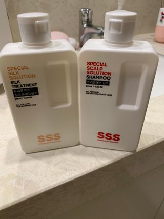 트리플에스 탈모 샴푸 275ml + 실크 트리트먼트 275ml — 4.5점을 준 리뷰어가 2021년 4월 올린 사용 사진