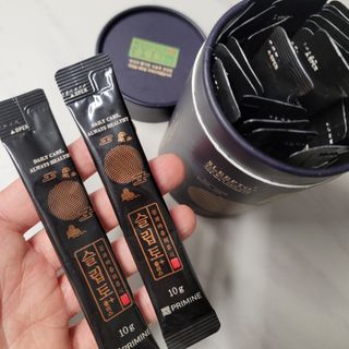 프리마인 자체 기업부설 연구소에서 찾아낸 건강한 수면의 비밀.  슬립토 플러스 30포 — 5점을 준 리뷰어가 2021년 10월 올린 사용 사진