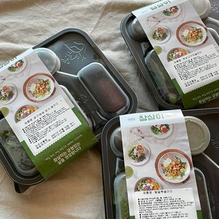 참살이도시락 작심삼일 샐러드도시락 3개 맛보기 새벽배송 또는 택배배송 — 5점을 준 리뷰어가 2021년 7월 올린 사용 사진