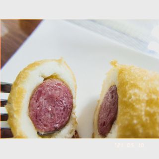 오마뎅 한우핫도그 — 4점을 준 리뷰어가 2021년 5월 올린 사용 사진