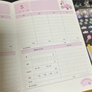 리훈 하밍이와 함께하는 숨은라인찾기 다이어트 플래너 — 5점을 준 리뷰어가 2021년 4월 올린 사용 사진