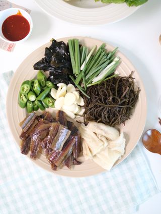 마라도푸드 포항 구룡포 햇 과메기 야채세트 마라도회식당 꽁치 — 5점을 준 리뷰어가 2024년 1월 올린 사용 사진