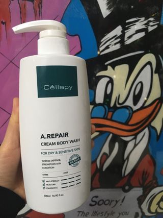 셀라피 에이리페어 크림 바디 워시 2세대 500ml — 3점을 준 리뷰어가 2021년 1월 올린 사용 사진