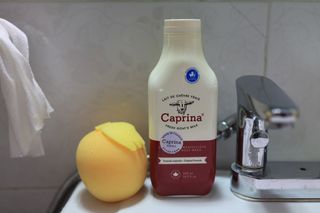 카프리나 프레쉬 산양밀크 어메이징 바디워시 500ml(오리지널향) — 4.5점을 준 리뷰어가 2023년 4월 올린 사용 사진