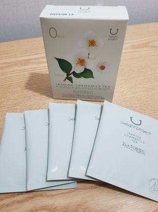딜라이트 프로젝트 블렌딩티 우엉호박티, 히비후르츠티, 쟈스민캐모티 — 5점을 준 리뷰어가 2021년 7월 올린 사용 사진