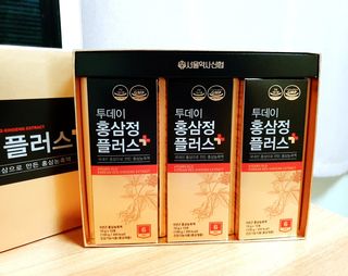서울약사신협_투데이홍삼정플러스스틱_10g x 30포 — 5점을 준 리뷰어가 2021년 2월 올린 사용 사진