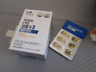 체인미 프리미엄 rTG 오메가3 비타민E 850mg x 30캡슐 — 5점을 준 리뷰어가 2021년 11월 올린 사용 사진