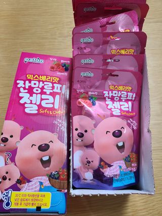[팔도] 잔망루피젤리 믹스베리맛 42g 8개 — 5점을 준 리뷰어가 2022년 1월 올린 사용 사진