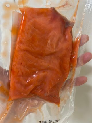 밸런스 다이어트랩 밸다랩 프리미엄 훈제연어 슬라이스 120g — 2.5점을 준 리뷰어가 2023년 5월 올린 사용 사진