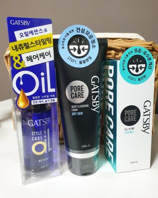 [갸스비] 명불허전, 남성을 위한 브랜드 갸스비의 올인원, 폼클렌징, 헤어오일 3종 — 5점을 준 리뷰어가 2021년 4월 올린 사용 사진