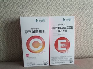 인디닥터 면역 생생 핑크 이뮨 젤리 + 타이탄 BCAA 프로틴 젤리스틱 — 5점을 준 리뷰어가 2022년 7월 올린 사용 사진