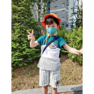 애니가드키즈 라이트 소형 5컬러 각 10매입 [크리미베이지, 코튼핑크, 블루레이크, 페일로즈, 민트그린] — 5점을 준 리뷰어가 2022년 6월 올린 사용 사진