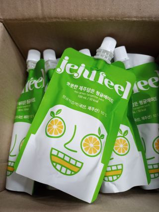 JEJUFEEL 풋풋한 제주담은 청귤에이드 — 4.5점을 준 리뷰어가 2022년 9월 올린 사용 사진