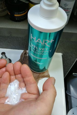 헤어플러스 가는모발용 비타 서플라이 샴푸, 트리트먼트, 앰플 5개SET — 5점을 준 리뷰어가 2021년 7월 올린 사용 사진