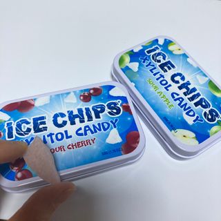 [아이스칩스] 무설탕 비건 자일리톨 캔디 7종 2개기준 — 3.5점을 준 리뷰어가 2021년 6월 올린 사용 사진