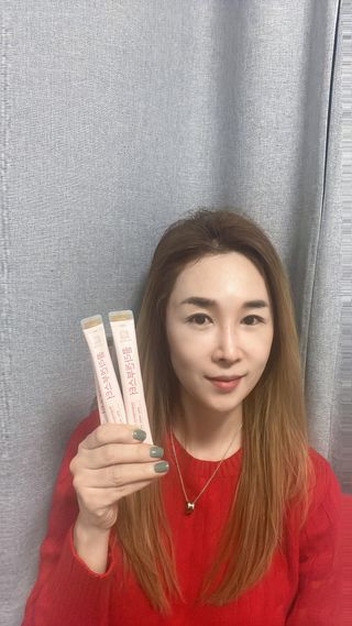 더리틀스 콜라겐부스터 — 4.5점을 준 리뷰어가 2023년 1월 올린 사용 사진