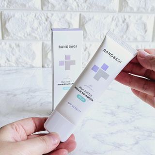 바노바기 코스메틱 바노바기 밀크씨슬 리페어 시카 폼 클렌저 플러스 120ml + 선스크린 플러스 50ml — 4.5점을 준 리뷰어가 2023년 8월 올린 사용 사진