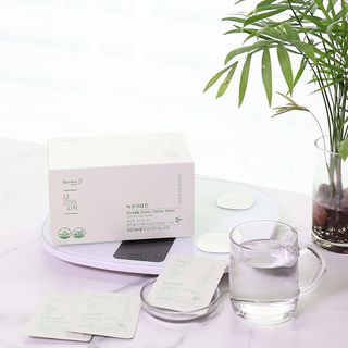 12월 15일 출시, 건강기능식품 브랜드 본리브 나 다운 시작 제품 3종 — 5점을 준 리뷰어가 2021년 1월 올린 사용 사진